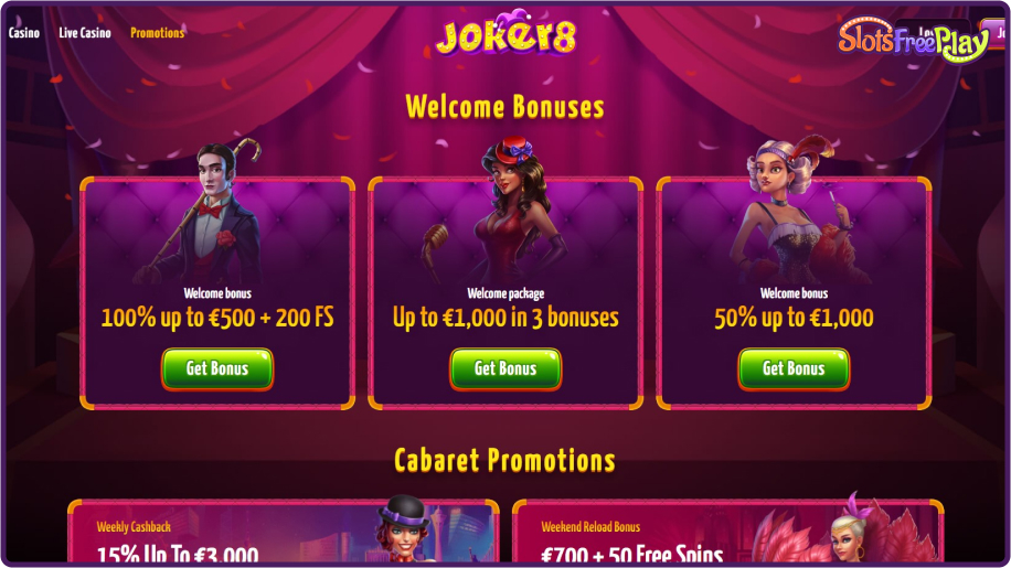 Joker8 Casino Promotions